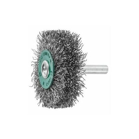 Holex Wheel Brush with Shank, 0.30 mm Stainless Steel Wire, 70 mm 574225 70X10